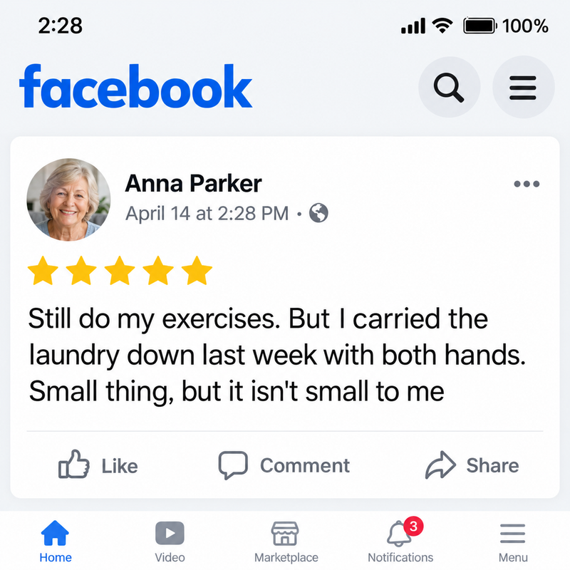Customer Facebook comment