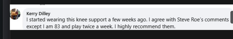 Customer Facebook comment