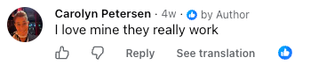 Customer Facebook comment